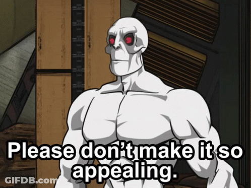 Skeleton With Red Eyes Please Don't Make It So Appealing GIF
