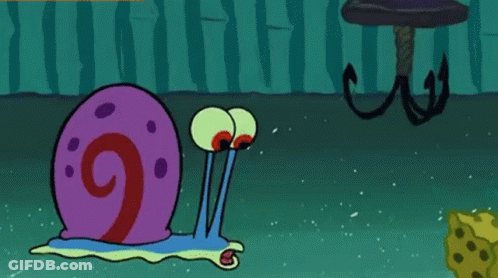 A Cartoon Of A Snail With The Number 9 On It 'S Shell GIF