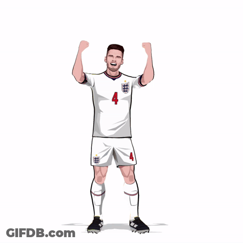 A Cartoon Of A Soccer Player With The Number 4 On His Shirt GIF