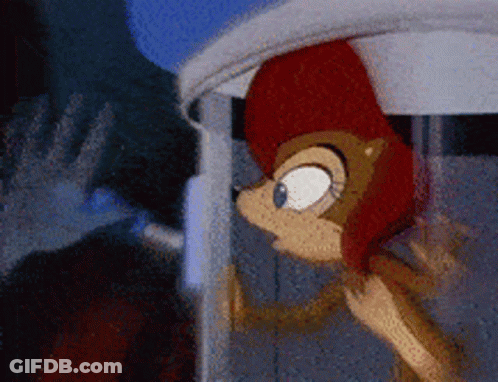 Cartoon Squirrel Standing In Room GIF