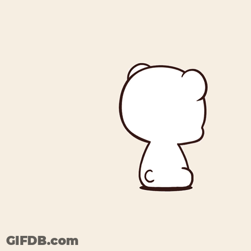 A Cartoon Of A Teddy Bear And A Polar Bear Hugging Each Other GIF