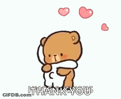 A Cartoon Of A Teddy Bear Hugging Another Teddy Bear With Hearts Coming Out Of Their Heads . GIF
