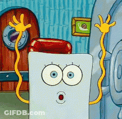 A Cartoon Of A Telephone With A Surprised Face GIF