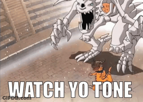 A Cartoon Of A Tiger Fighting A Monster With The Caption Watch Yo Tone GIF