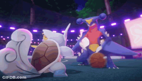 A Cartoon Of A Turtle And A Dragon Playing With A Basketball GIF