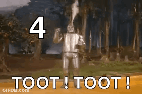 A Cartoon Of A Wizard Of Oz Robot Saying Toot Toot GIF