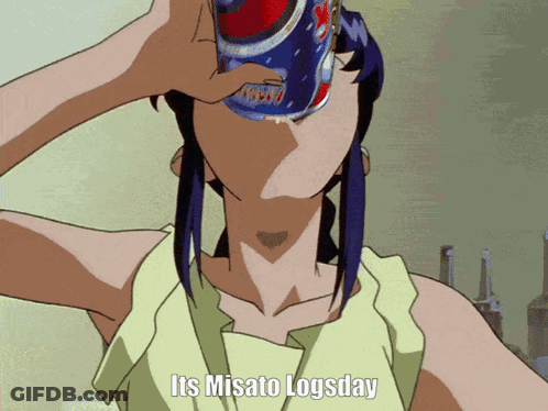 A Cartoon Of A Woman Drinking A Can Of Pepsi GIF