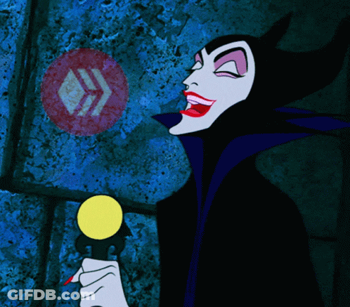 A Cartoon Of A Woman Holding A Microphone In Front Of A Blue Wall GIF