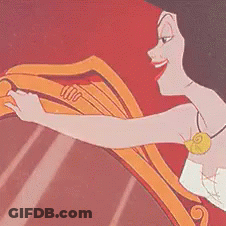 A Cartoon Of A Woman Holding A Shield And Smiling . GIF