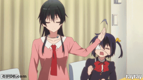 A Cartoon Of A Woman Putting A Bandage On Another Girl 'S Eye With The Words Rayray On The Bottom GIF