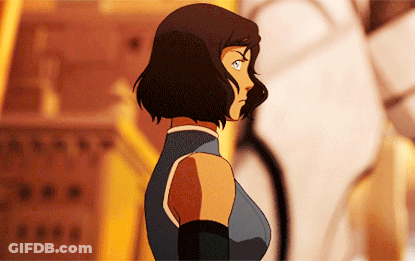 A Cartoon Of A Woman Standing In Front Of A Yellow Wall GIF