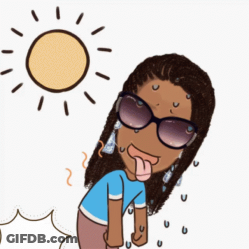 A Cartoon Of A Woman Wearing Sunglasses Making A Funny Face GIF
