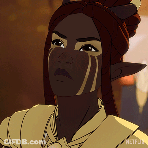A Cartoon Of A Woman With A Netflix Logo On The Bottom Right GIF