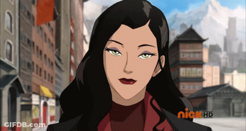 A Cartoon Of A Woman With A Nick Hd Logo In The Background GIF