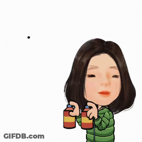 A Cartoon Of A Woman With A Speech Bubble GIF