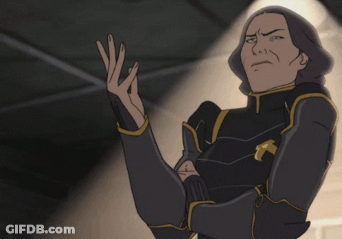 A Cartoon Of A Woman With Her Arms Crossed Making A Face GIF