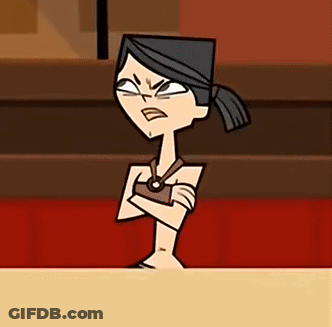 A Cartoon Of A Woman With Her Arms Crossed GIF
