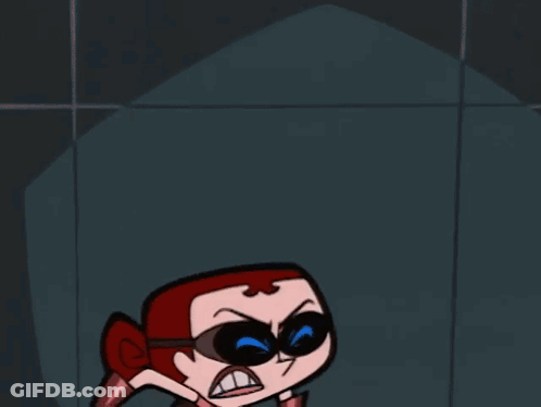 A Cartoon Of A Woman With Her Mouth Wide Open GIF