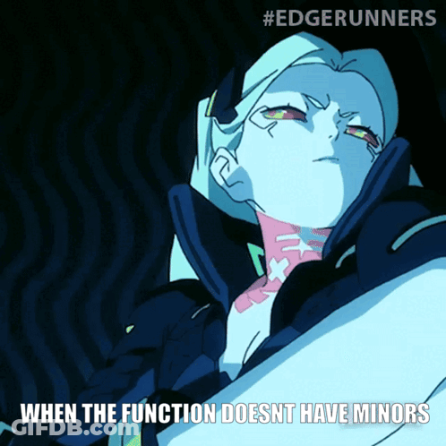 A Cartoon Of A Woman With The Words When The Function Does Nt Have Minors GIF