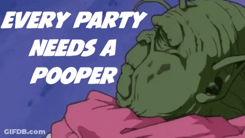 A Cartoon Of An Old Man With The Words That 'S Why They Invited You GIF