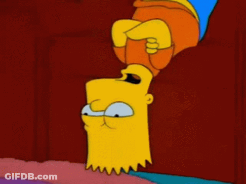 Bart And Lisa Simpson In Living Room GIF