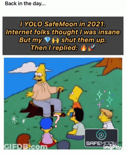 A Cartoon Of Bart Simpson Talking To A Group Of Kids With The Words " Back In The Day " On The Bottom GIF