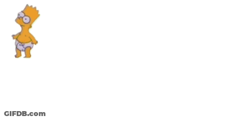 A Cartoon Of Bart Simpson With Green Check Marks GIF