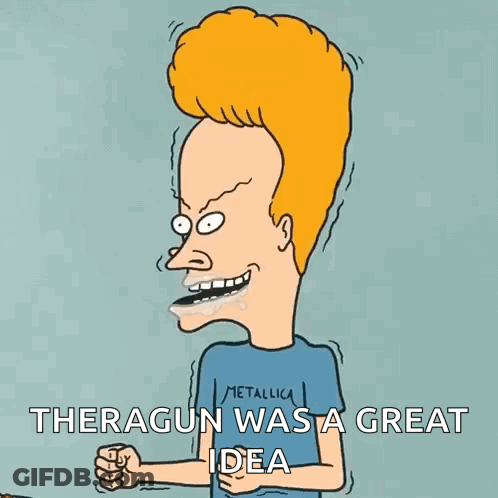 A Cartoon Of Beavis From Beavis And Butthead With Metallica On His Shirt GIF
