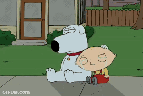 Brian And Stewie Sitting Side By Side GIF