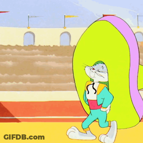 A Cartoon Of Bugs Bunny In A Sombrero GIF