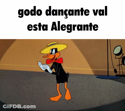 A Cartoon Of Daffy Duck Wearing A Hat And Bow Tie GIF