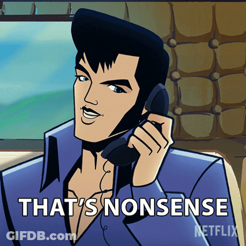 Elvis Presley Talking On Phone Netflix Caption GIF