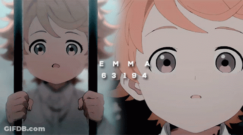 A Cartoon Of Emma Behind Bars With The Number 63 194 Above Her GIF