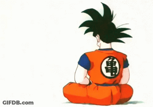A Cartoon Of Goku Holding A Child With The Words Feliz Dia Papa Written On The Bottom GIF
