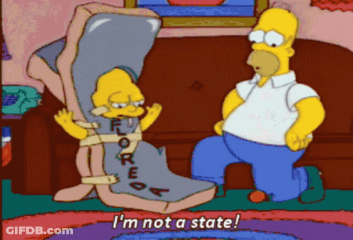 A Cartoon Of Homer Simpson And Lisa Simpson Saying I 'M Not State GIF