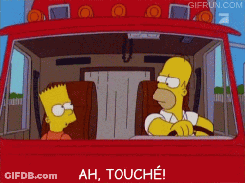 A Cartoon Of Homer Simpson Driving A Red Truck GIF
