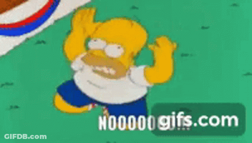 Homer Simpson Running Cartoon GIF
