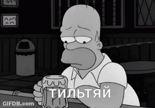A Cartoon Of Homer Simpson Sitting At A Bar Holding A Beer Mug GIF