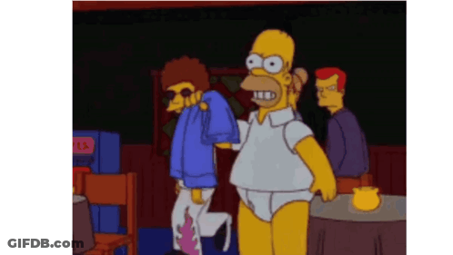 Homer Standing In Room GIF