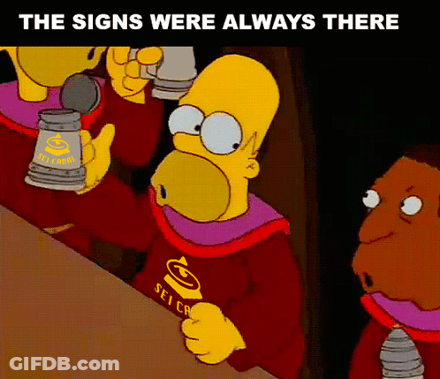 A Cartoon Of Homer Simpson Wearing A Shirt That Says Sei Crew GIF