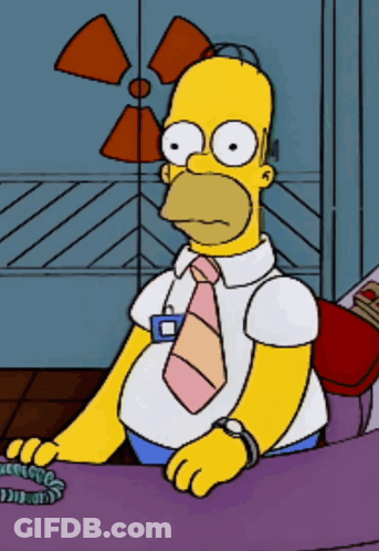 Homer Simpson Wearing Tie GIF
