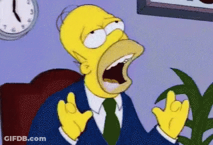 A Cartoon Of Homer Simpson With His Mouth Wide Open GIF