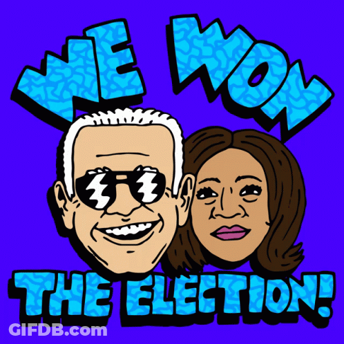Joe Biden And Kamala Harris We Won Election GIF