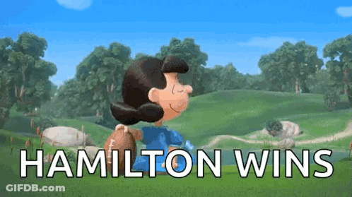 A Cartoon Of Lucy From The Peanuts Movie Is Running In A Field . GIF