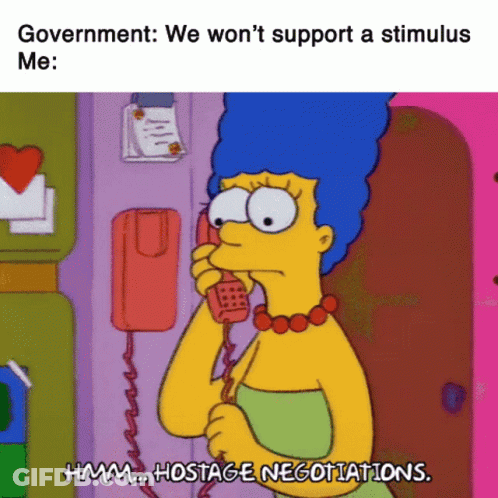 A Cartoon Of Marge Simpson Talking On The Phone GIF