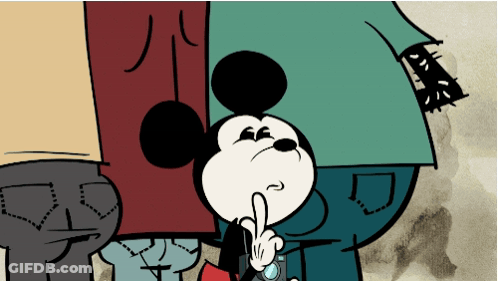 A Cartoon Of Mickey Mouse Holding A Camera GIF