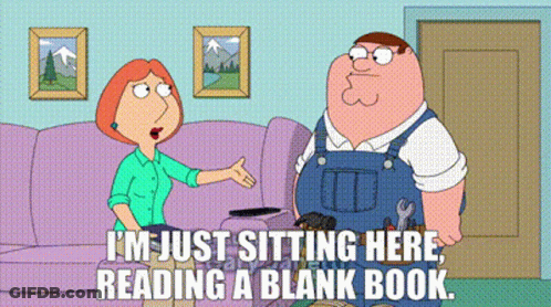 A Cartoon Of Peter Griffin And Lois Griffin Sitting On A Couch . GIF