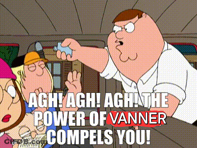 A Cartoon Of Peter Griffin Saying Agh Agh Agh The Power Of Vanner Compels You GIF