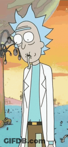 A Cartoon Of Rick From Rick And Morty GIF