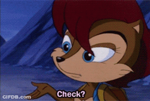 Sally The Hedgehog Asking Check GIF